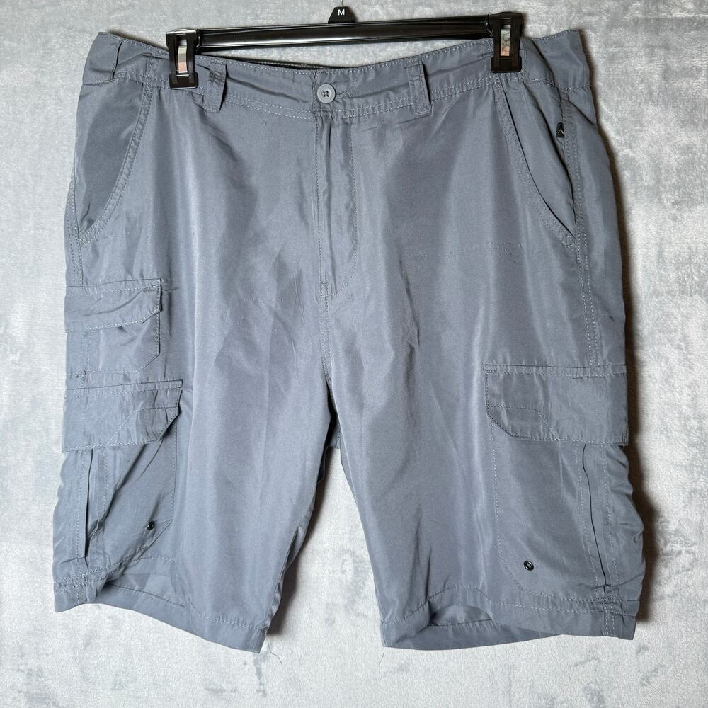 O'Neill Denali Cargo Shorts Mens 36 Gray Hybrid Surf Hiking Outdoor Shorts